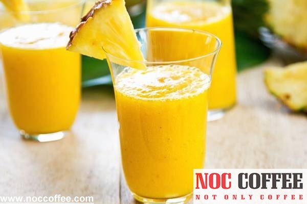 hướng dẫn pha smoothies dứa, chuối