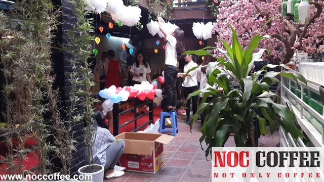 quán cafe cho trang chí tổ chức offline