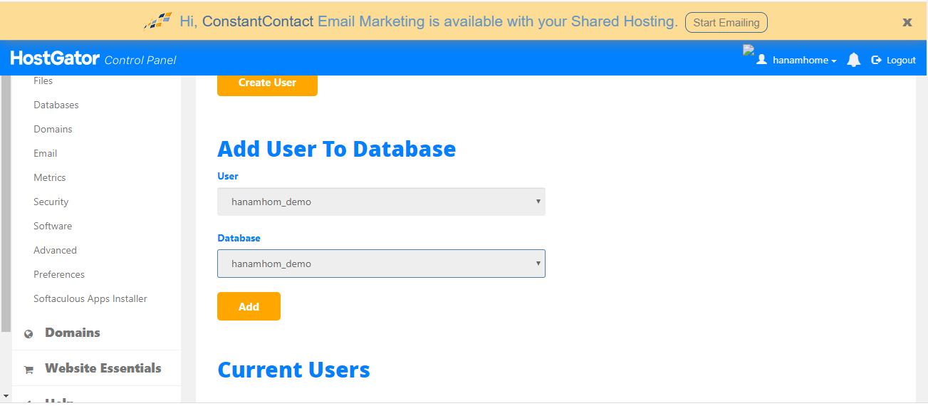 Cấp quyền truy cập cho database user. Cấp quyền truy cập cho database user.