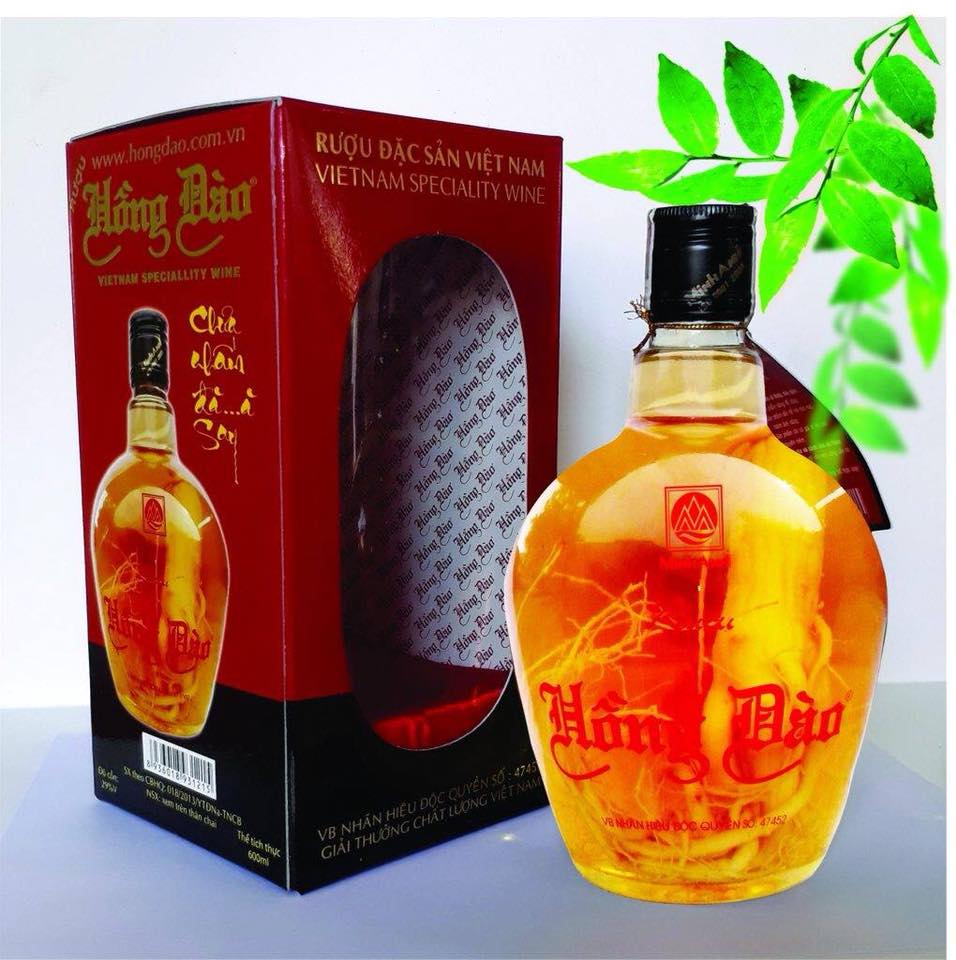 rượu hồng đào sâm