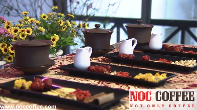 Menu quán trà hoa hà nội