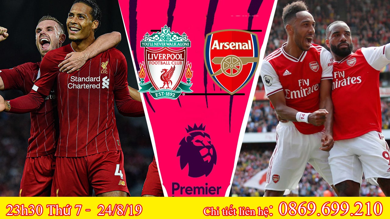 Xem trận Liverpool - Arsenal Vòng 3 Ngoại Hạng Anh 2019