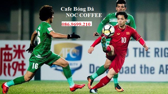 quán cafe chiếu trận vietnam iraq